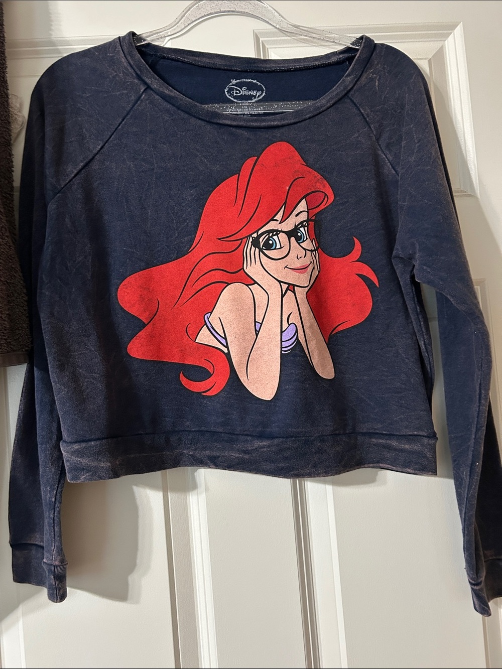 Disney Sweatshirt with Red Ariel Graphic
